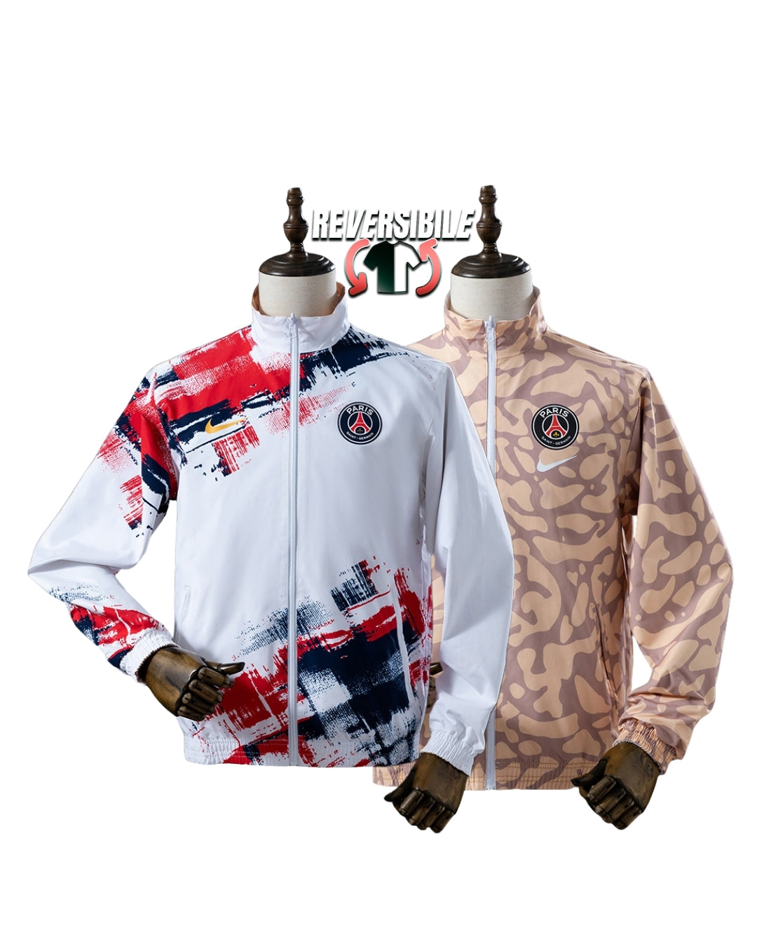 Giacca Impermeabile Antivento Doppio Lato