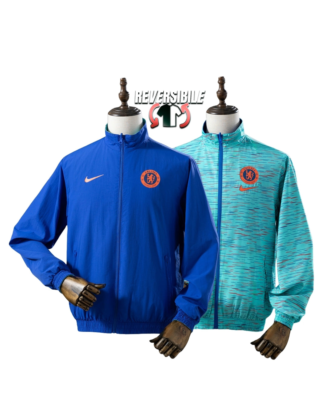 Giacca Impermeabile Antivento Doppio Lato