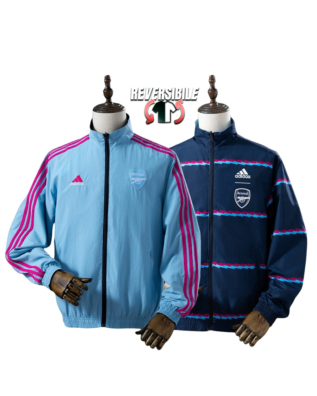 Giacca Impermeabile Antivento Doppio Lato