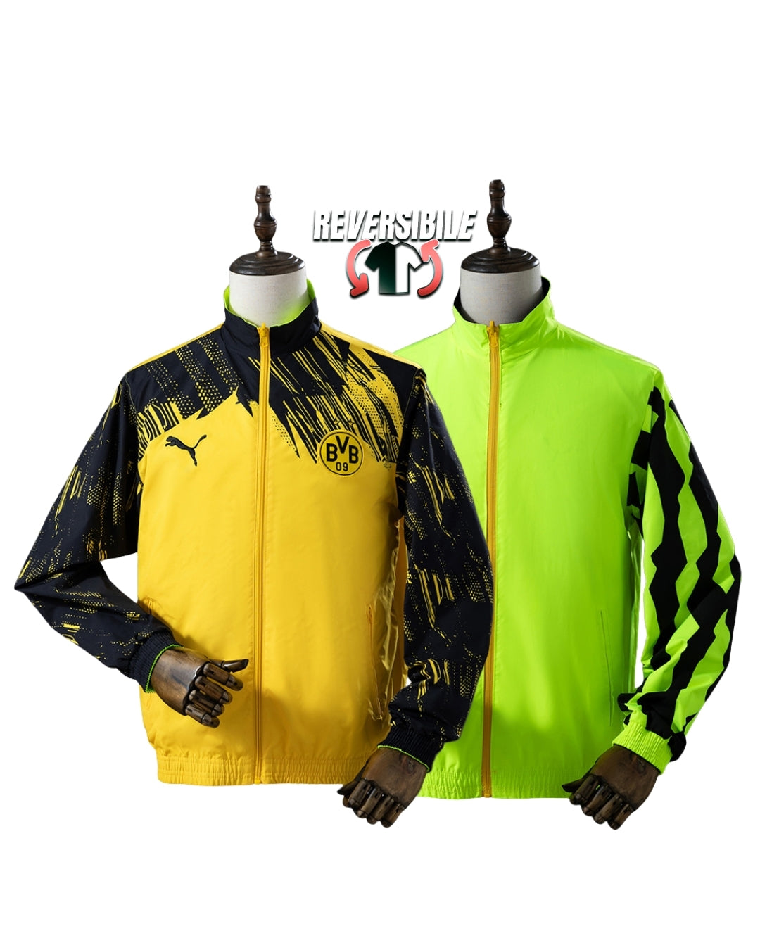 Giacca Impermeabile Antivento Doppio Lato