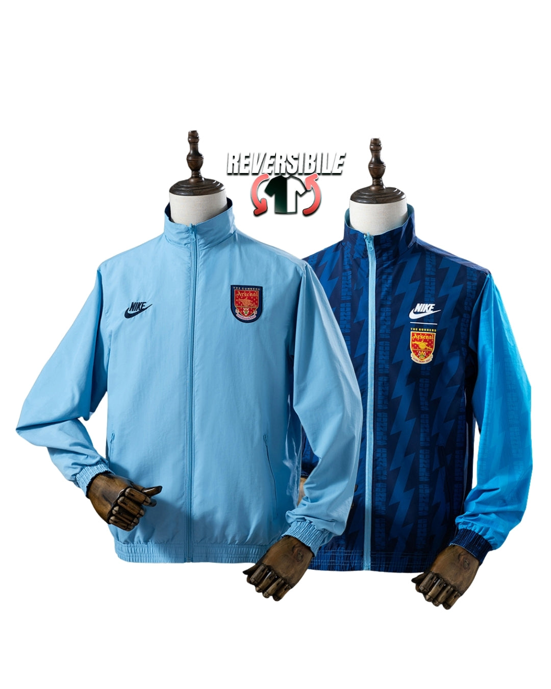 Giacca Impermeabile Antivento Doppio Lato