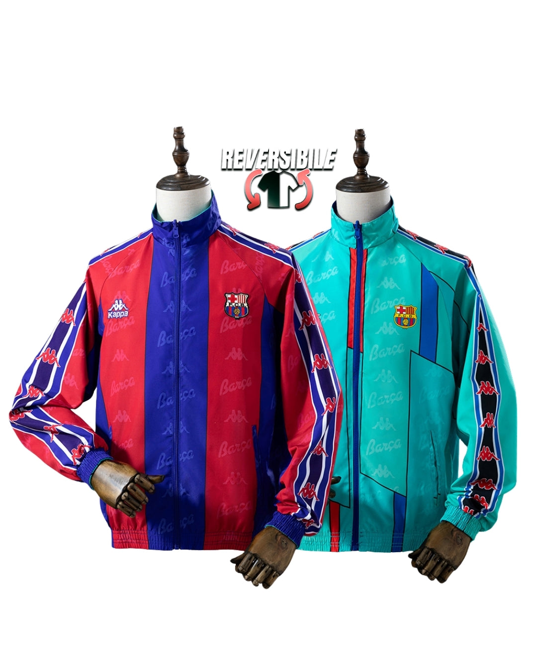 Giacca Impermeabile Antivento Doppio Lato