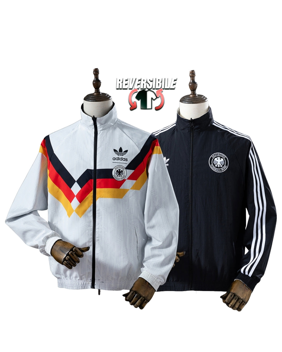 Giacca Impermeabile Antivento Doppio Lato