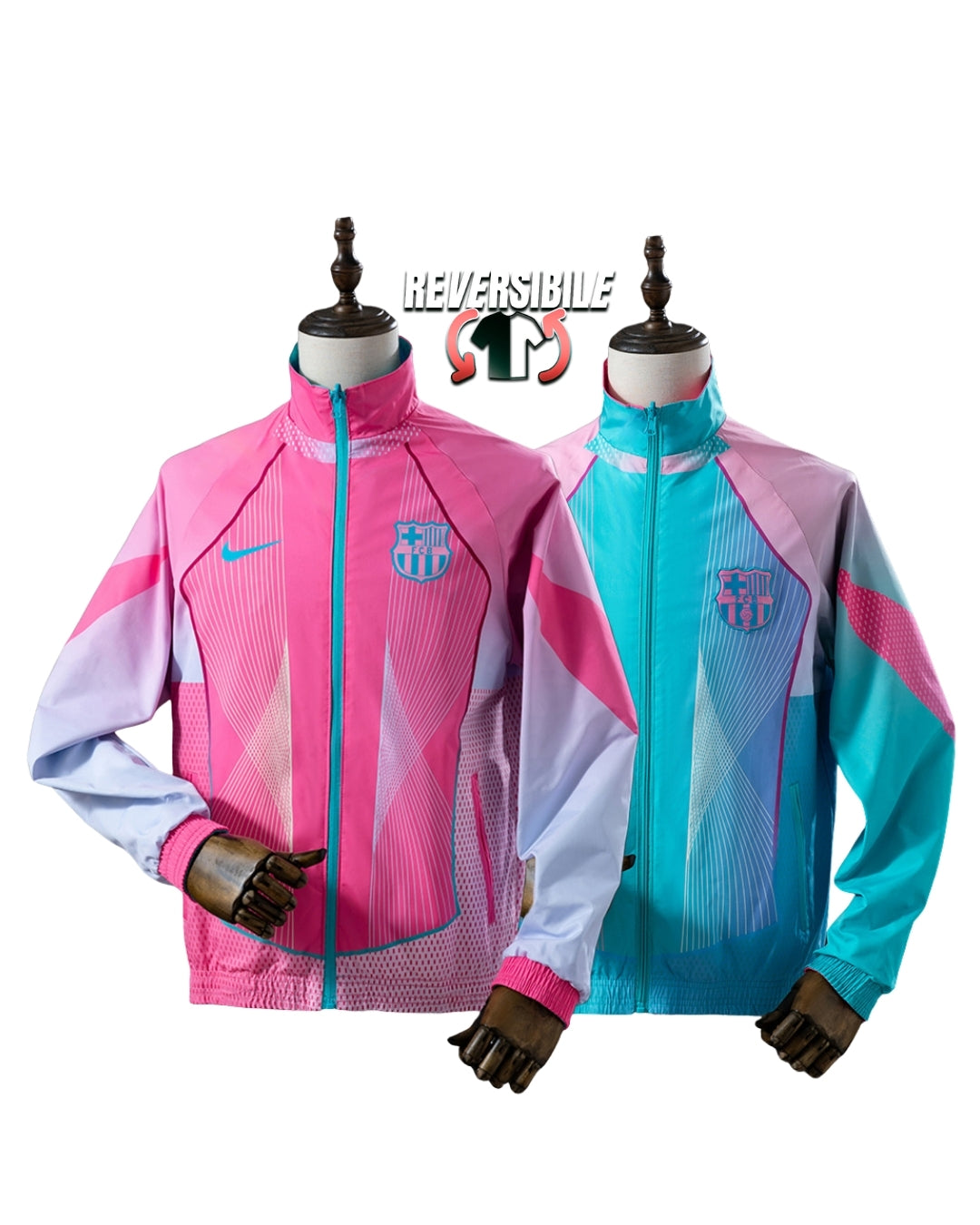 Giacca Impermeabile Antivento Doppio Lato