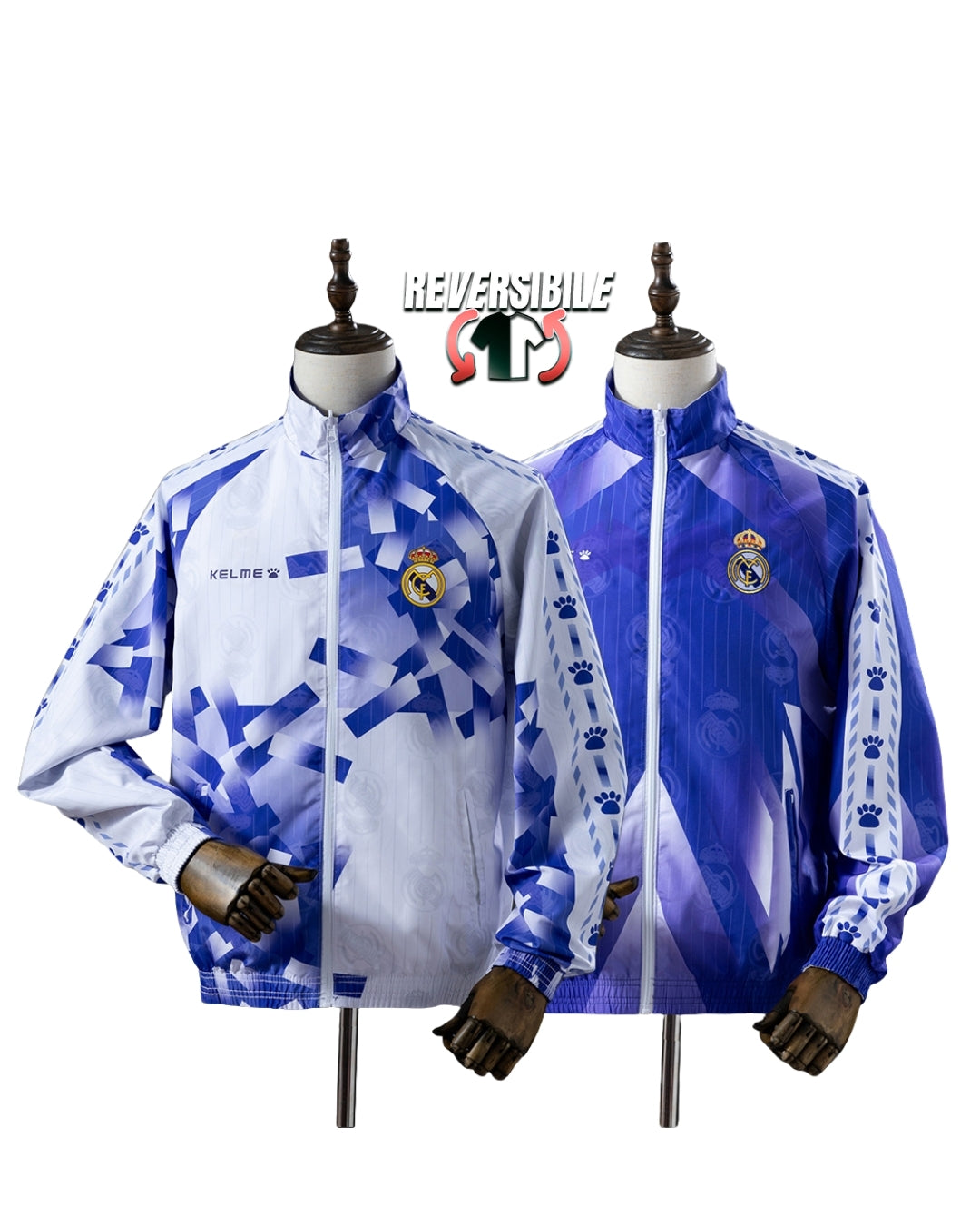 Giacca Impermeabile Antivento Doppio Lato