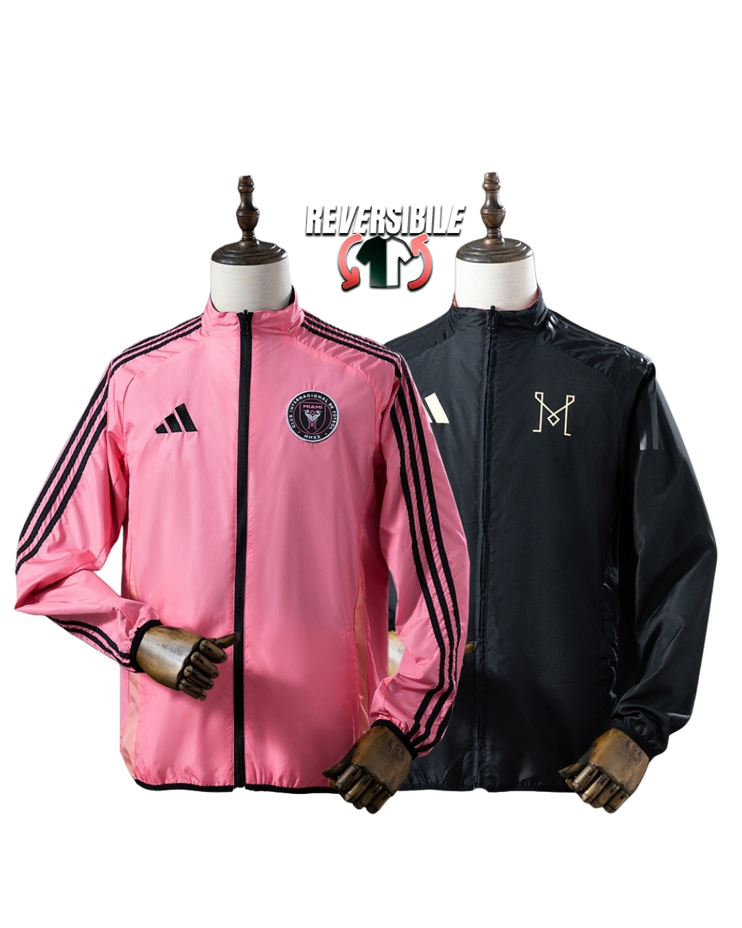 Giacca Impermeabile Antivento Doppio Lato