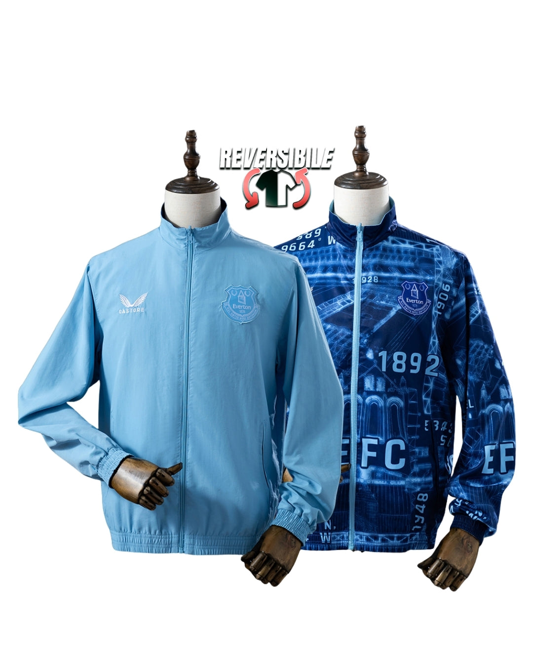 Giacca Impermeabile Antivento Doppio Lato