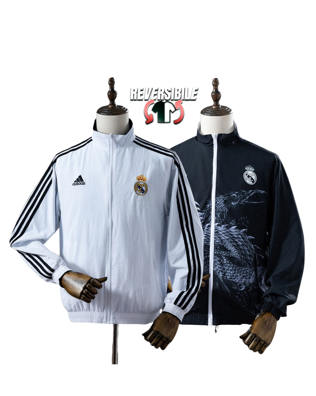 Giacca Impermeabile Antivento Doppio Lato