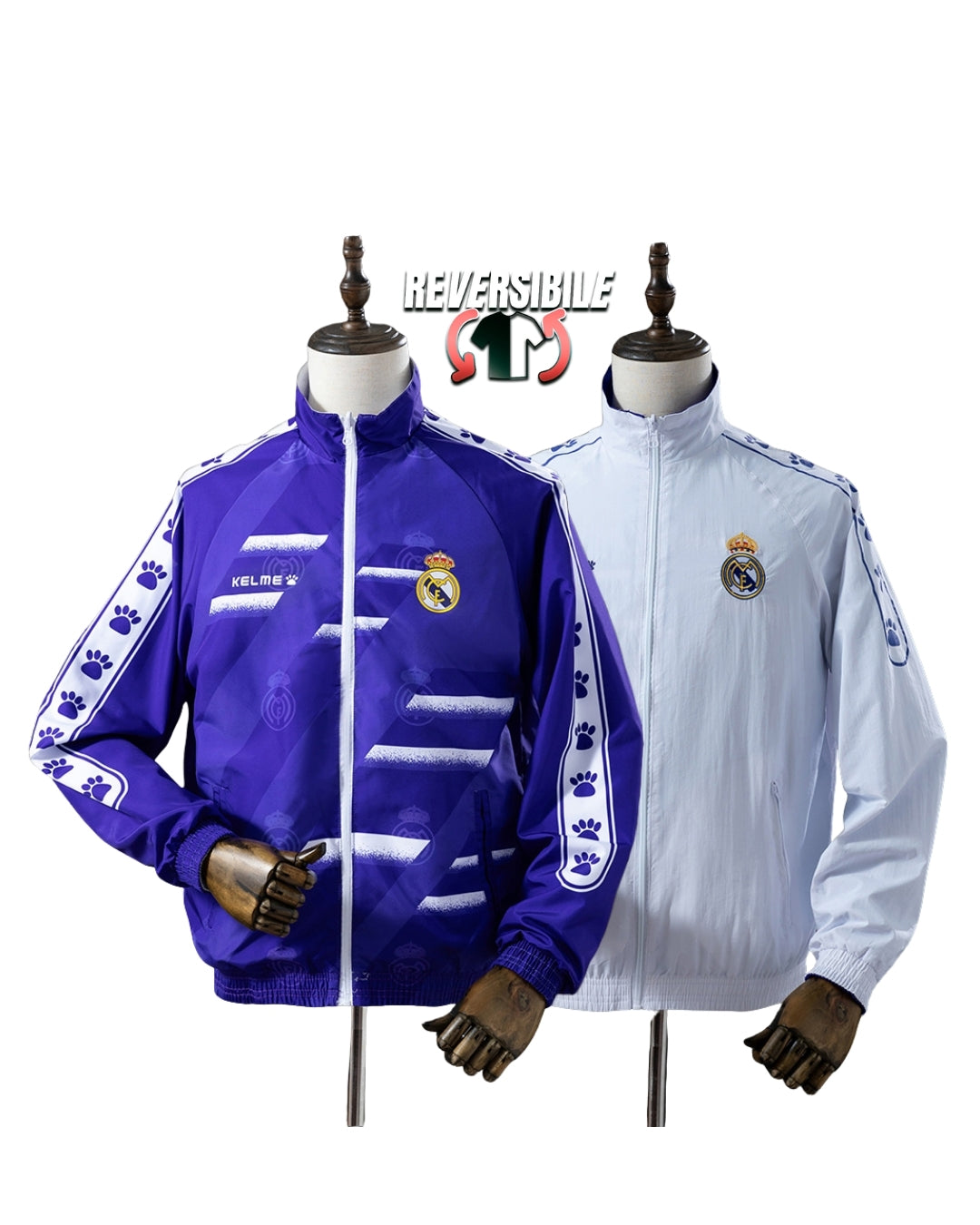 Giacca Impermeabile Antivento Doppio Lato