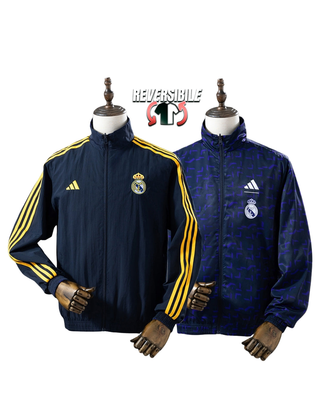 Giacca Impermeabile Antivento Doppio Lato