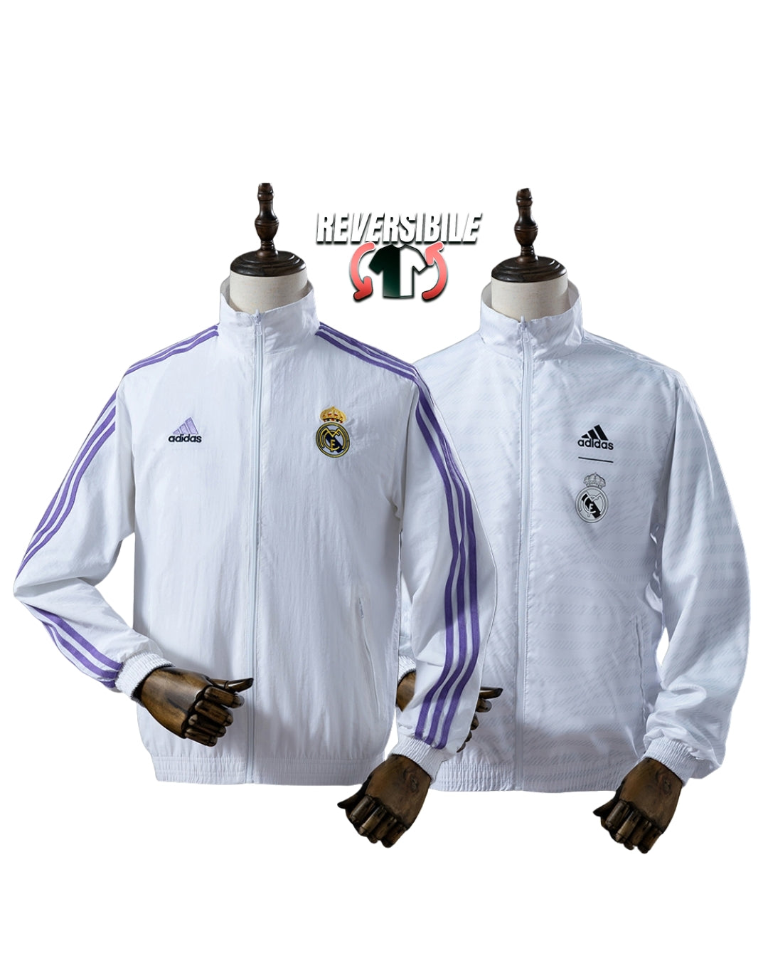 Giacca Impermeabile Antivento Doppio Lato