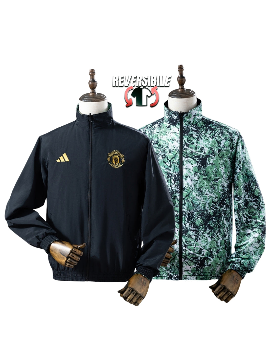 Giacca Impermeabile Antivento Doppio Lato