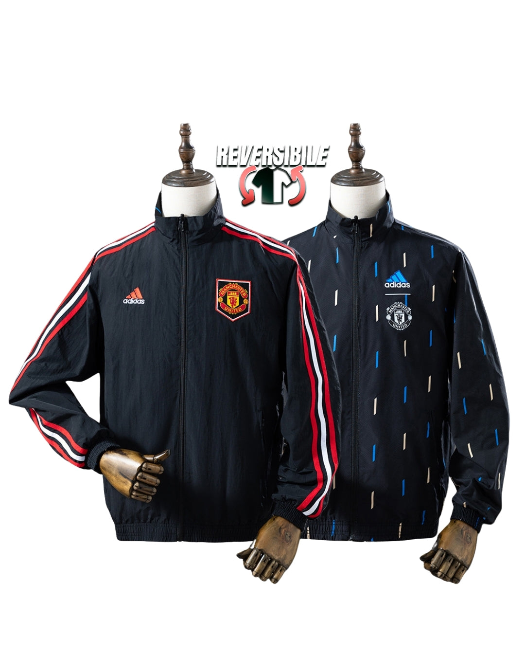 Giacca Impermeabile Antivento Doppio Lato