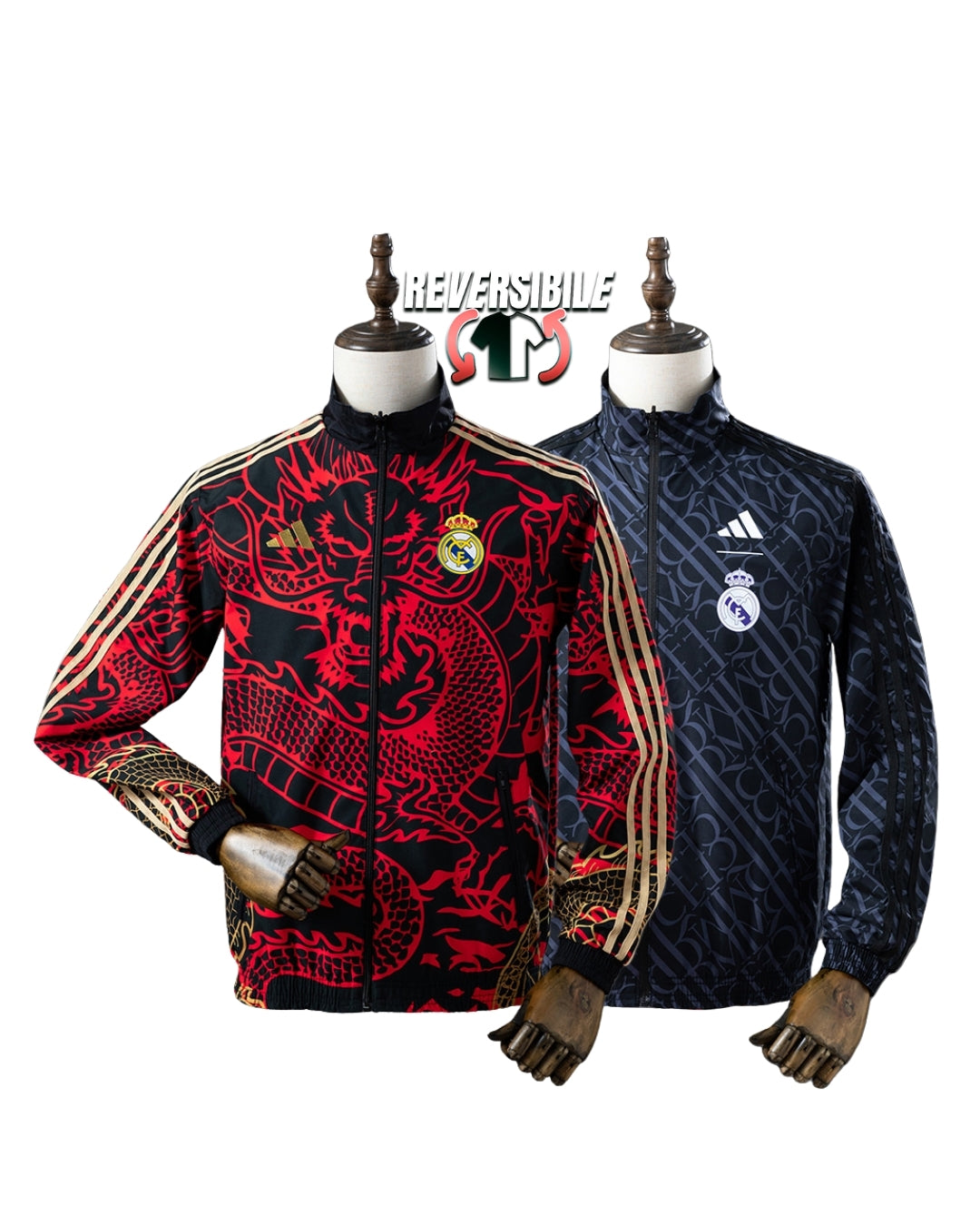 Giacca Impermeabile Antivento Doppio Lato