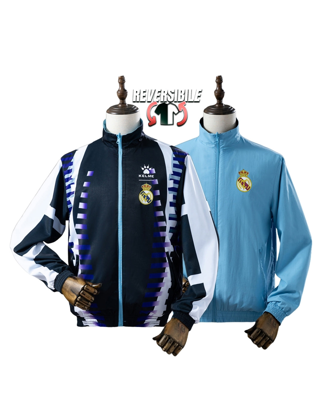 Giacca Impermeabile Antivento Doppio Lato