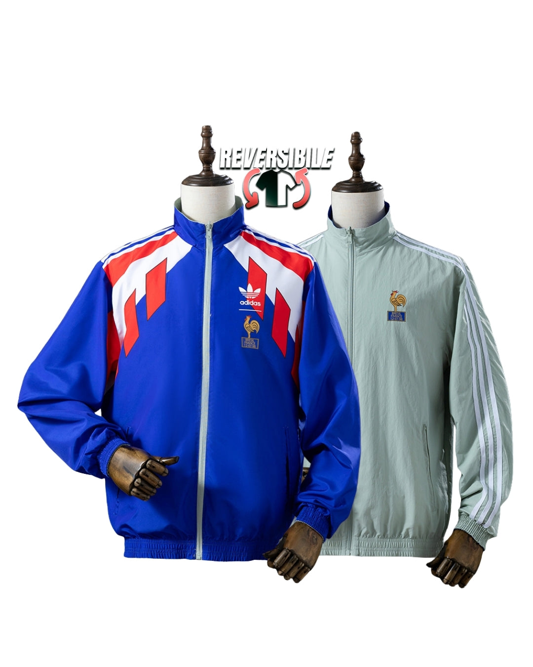 Giacca Impermeabile Antivento Doppio Lato