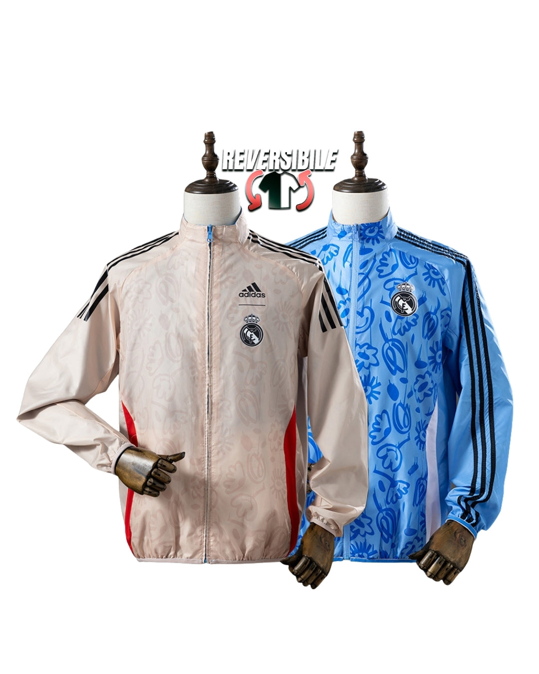 Giacca Impermeabile Antivento Doppio Lato