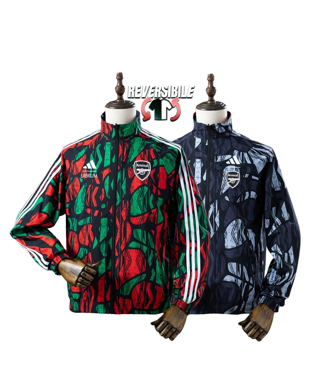 Giacca Impermeabile Antivento Doppio Lato