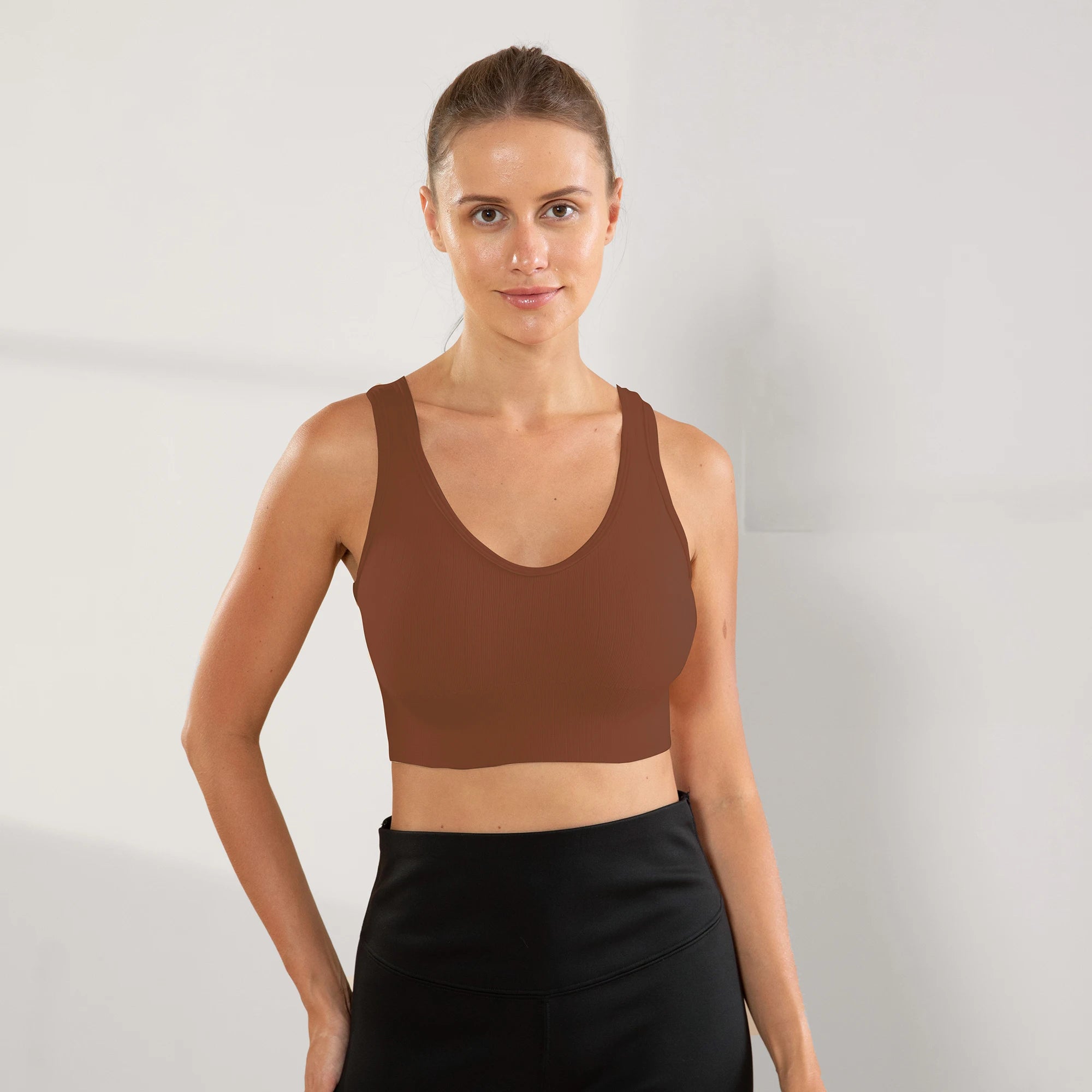 Gym, Women's Fitness Suits, Sports Bras, Women's No Bojo Basico Flat Seamless On The Side Bras, Brazil