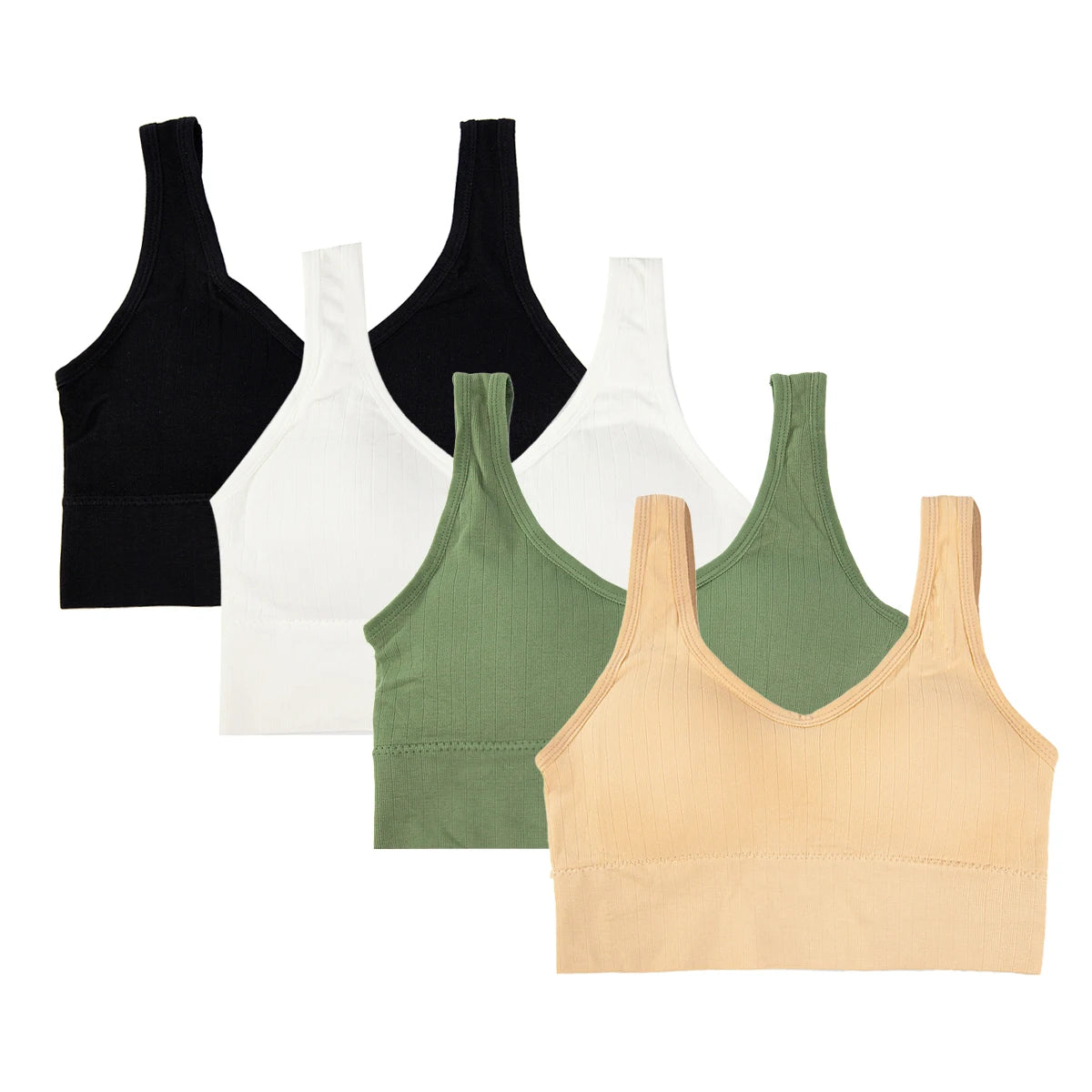 Gym, Women's Fitness Suits, Sports Bras, Women's No Bojo Basico Flat Seamless On The Side Bras, Brazil